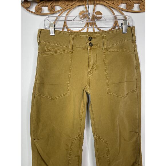 Pilcro The Wanderer Low-Rise Trousers Tan 26 - Picture 3 of 10